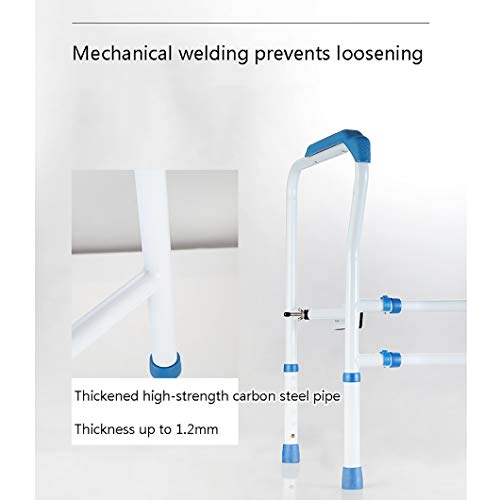 Stand Alone Toilet Safety Rail Grab Bar, Heavy Duty Medical Toilet Safety Frame Adjustable Bathroom Toilet Handrails,For Elderly, Handicap And Disabled #TOP2
