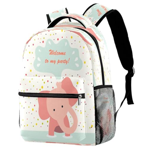 Sac d'école motif éléphant mignon pour retrouver la joie des cours
