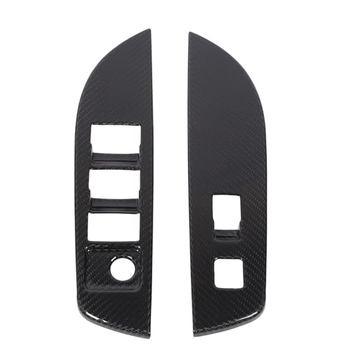 Garniture de bouton de porte intérieure en carbone pour voiture