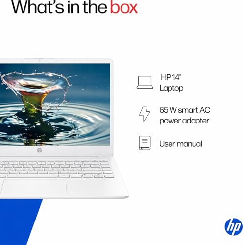 Image of HP 16GB RAM Student and Home Laptop with Microsoft 365, 64GB SSD, Fast Intel Core, Win 11 w /o Earbuds - Perfect for Work & Play