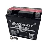 Motobatt AGM MF Battery - 12V 6 Cells - MFX5L-BS for Powersports Vehicles Replaces YTX5L-BS
