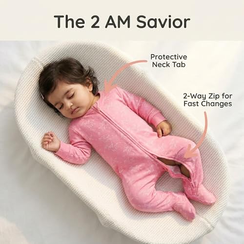 Image of The Mom Store Baby Zipper Romper for Boys and Girls Combos | Cotton | Soft and Comfortable Infant Bodysuit | Trendy Stylish Sleepsuit Nightsuit for Newborn Baby | Printed | Unisex Sleep Wear