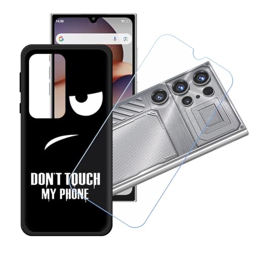 �pGUYAHANYER�P�[�X �K�p���� Oukitel C61 GT + �����K���X�X�N���[���ی�t�B���� �A���ȃ\�t�g�V���R���P�[�X�ی�TPU�J�o�[�̃P�[�X�J�o�[�p �K�p���� Oukitel C61 GT (6.88") - LH9