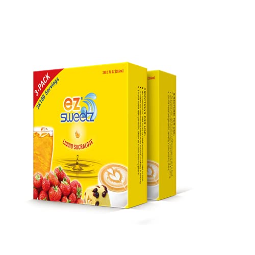 EZ-Sweetz (6 Packs 0.2 oz - Liquid Sweetener 180 Servings/Bottle)