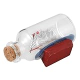 Décoratif et pratique : la bouteille à dérive sert d'ornement élégant et de récipient pratique pour petits objets, décoration de bouteille en verre, souvenir de bouteille en verre