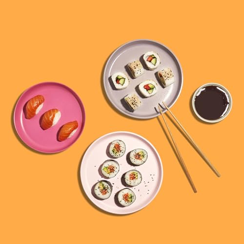 Reishunger Sushi Einsteiger Box inkl. Rezeptkarte – Komplett-Set mit original Japanischen Zutaten: Sushi Reis, Bambusmatte, Sojasauce, Nori Algen, Wasabi, Ingwer, Essstäbchen - MHD: 27.12.2025