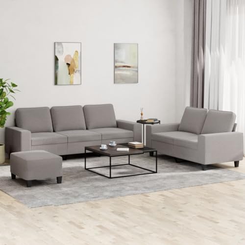 Willood 2 Sitzer + 3 Sitzer Sofa + Hocker Couch Gästesofa fürs Wohnzimmer Schlafzimmer Gästezimmer Modern Taupe Willood 2 Sitzer + 3 Sitzer Sofa + Hocker Couch Gästesofa fürs Wohnzimmer Schlafzimmer Gästezimmer Modern Taupe