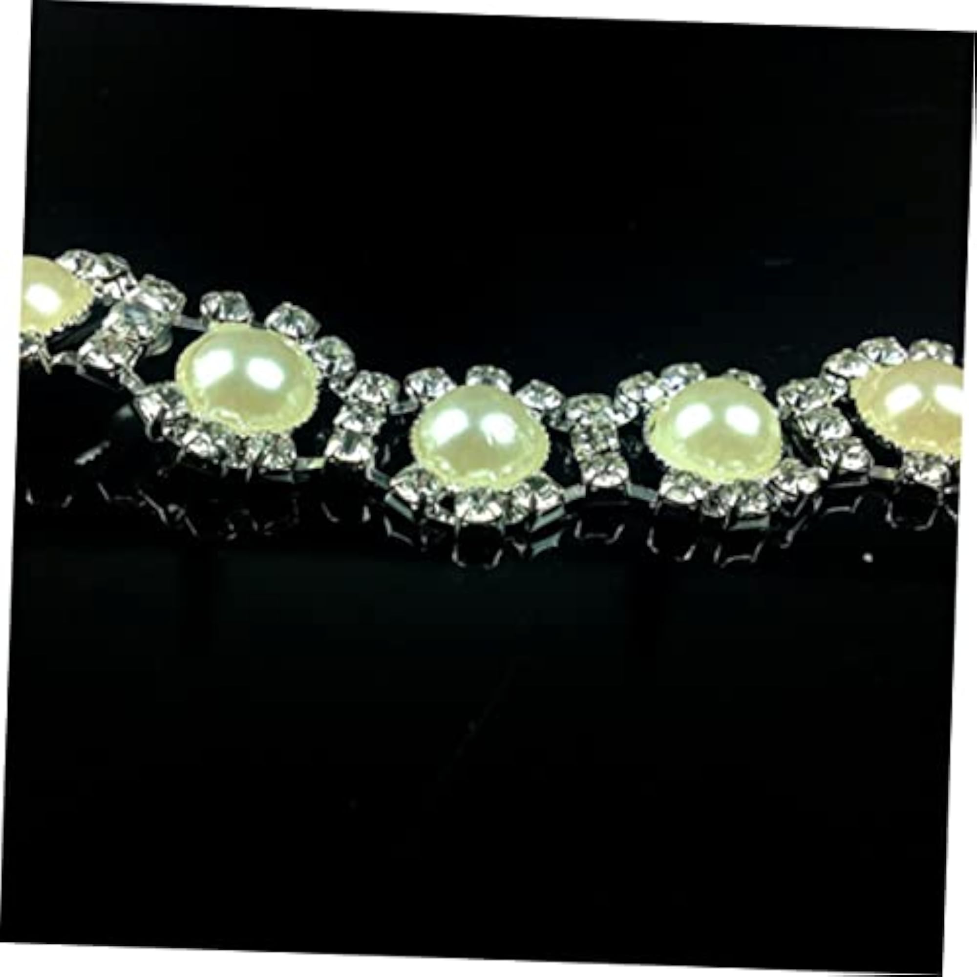 Luxury Dog Necklace Pearl Pendant Chain