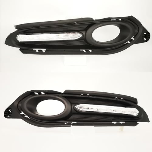 BAKUGO 2 pçs LED luz de neblina luz de neblina luz de seta DRL para Honda HRV HR-V Vezel 2015 2016 2