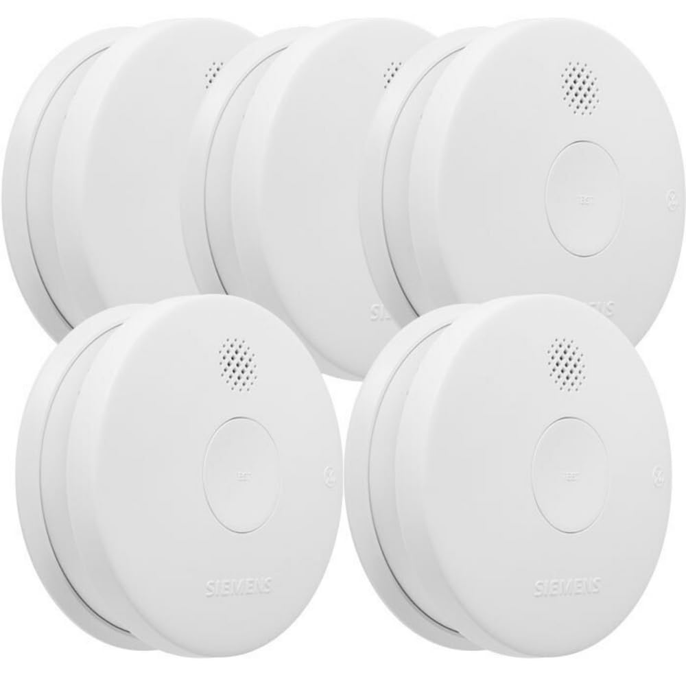 SIEMENS - Lot De 5 Détecteurs De Fumée 5TC1292-6 NF - Autonomie 5 Ans
