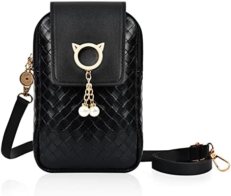 Borsa A Tracolla Donna Piccola In Ecopelle Con Chiusura Twist-lock – Tasche Multiple E Design Moda Per Cellulare E Accessori