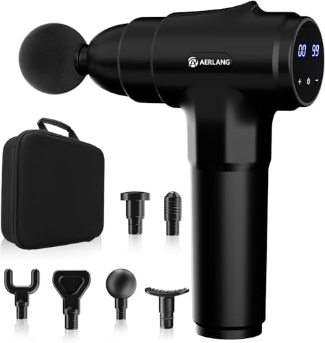 AERLANG Muscle Massage Gun, Back Massager Deep Tissue Gun for Athletes to Relief Pain and Relax with...