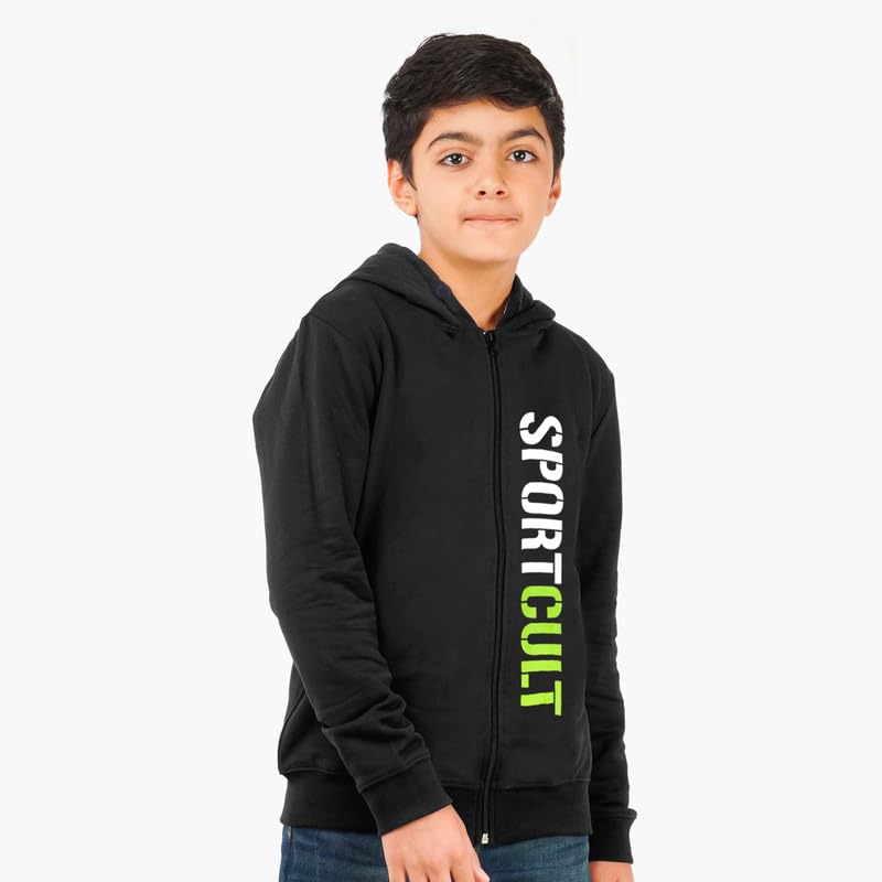 Image of Real Basics Boys Cotton Hooded Sweatshirt(Pack of 1)