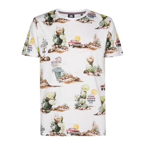 T-Shirt SS AOP Tee Petrol Homme en coton imprimé