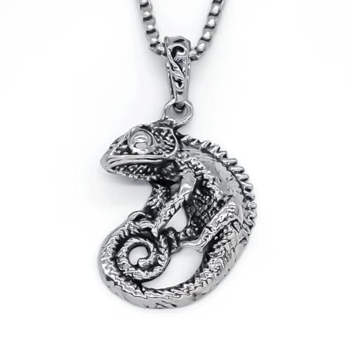 Collier lézard hommes pendentif gothique pour affirmer votre style sans être banal