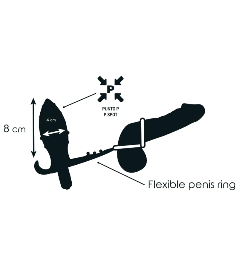 Plug anal double anneau noir pour une stimulation stable et prolonge - 4