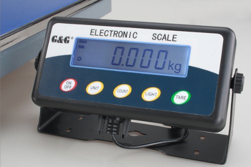 G&G 30kg/1g TC30KL Paketwaage Plattformwaage Digitalwaage Industriewaage Schwarz Edelstahl Plattformwaage mit LCD Display und Automatischer Ausschaltfunktion