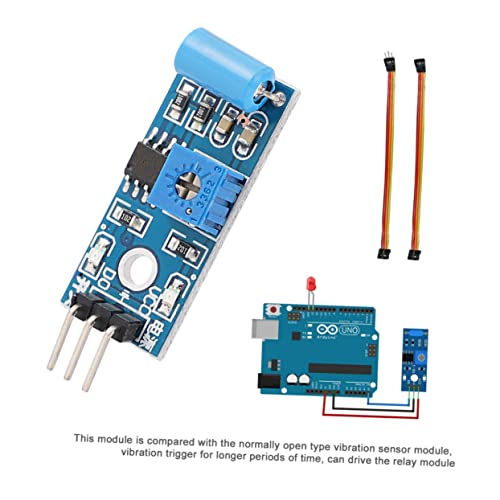 image for Cabilock 10pcs Normally Closed Vibration Sensor Module Blue Alarm Sens
