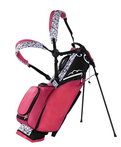 Sun Mountain Women's Eclipse 2.5 Stand Golf Bag, 2025 Model, Black Pink Abstract