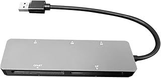 Knadgbft 5-in-1 /SD/XD/CFAST/TF Card Portable Card Reader USB-A USB-C Card Reader Docking Station