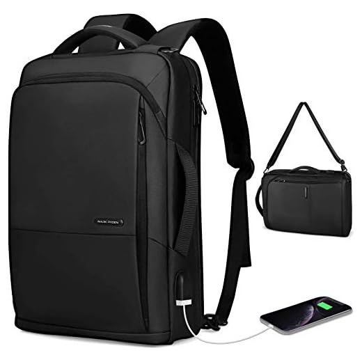 Mochila Ordenador Portatil,Mochila para Portátil de Negocios para Hombres, Bolso de Hombro Impermeable 3 en 1 de 15,6 Pulgadas para Hombres y Mujeres con Puerto USB