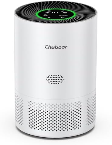Chuboor Air Purifier for Bedroom Home,CADR 305m³/h, 5 Speed, 3 Ti...