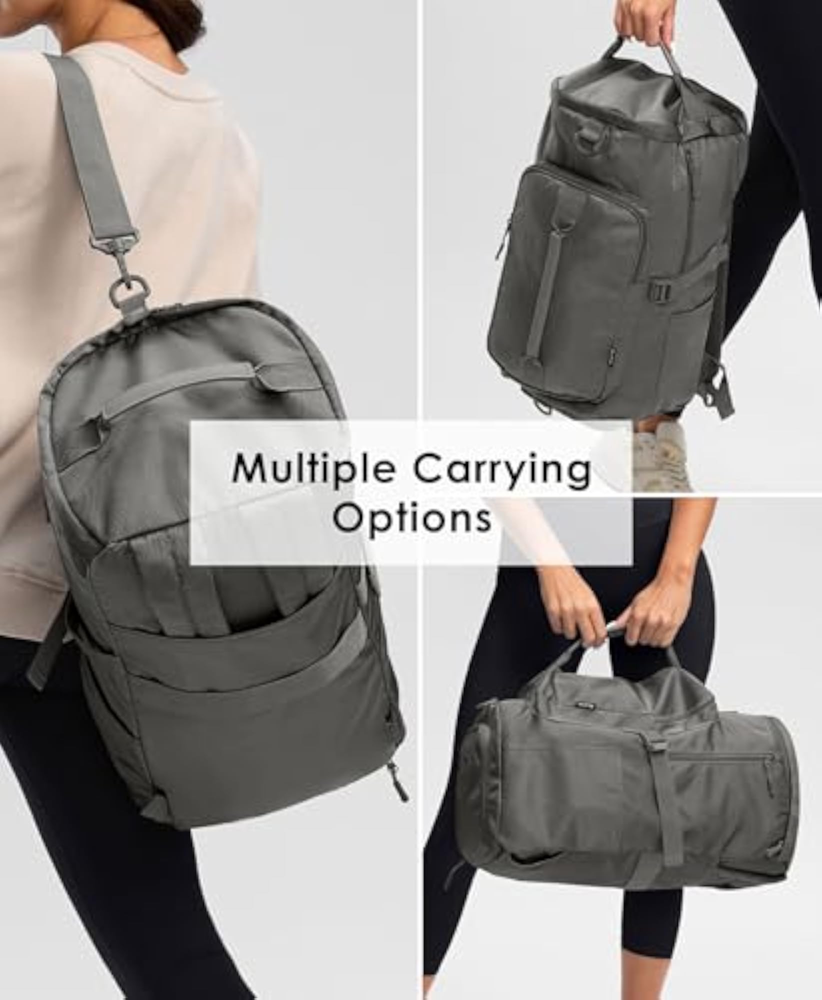 Gym Bag for Women with Shoe Compartment