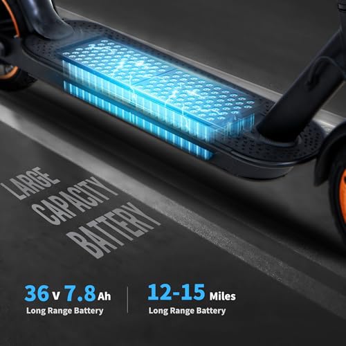 Image of Electric Scooter, 8.5'' /10'' Soild Tires, 350W /500W /750W Motor, Dual Suspension, 15.5 /21 MPH Top Speed, 12-15-25-30 Miles Long Range, Dual Braking, Folding, Commuting, E Scooter for Adults Teens