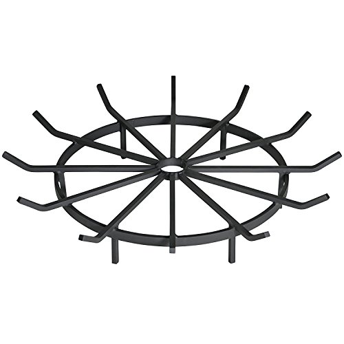 SteelFreak Wagon Wheel Firewood Grate for Fire Pit - Made in The USA (28 Inch)