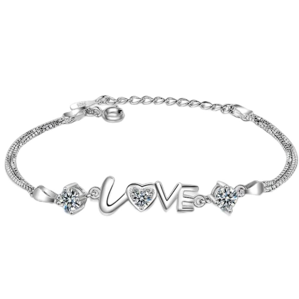Bracelet double chaîne à breloque cœur pour sublimer vos tenues - 5
