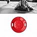 Menolana Snow Sled Sledge Toboggan Grass Sliding Sled Skiing Board Winter Toy Luge Downhill for Kids Children Family Adults Boys Girls, Red L