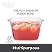 OGGI Acrylic Square Party Tub - Clear Beverage Cooler w/Handles, Wine Cooler, Beer Chiller, Ideal Party Tubs for Drinks, Use Ice Tub for Indoor or Outdoor Bars, 16.75
