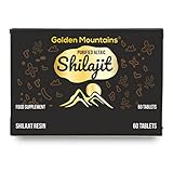 Premium Pure Shilajit Dry Drops by Siberian Green Altai 'Golden Mountains' - 60 Count (200 mg)...