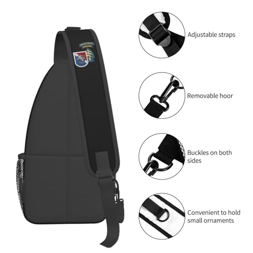 Bolso cruzado pequeño impermeable para hombre negro miniatura 6