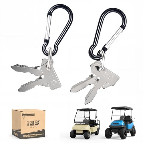 10L0L 4 Pack Golf Cart Keys Replacement for Club Car