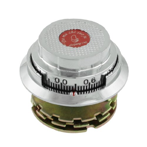 Image of Aexit Silver Tone Padlocks & Hasps Safety Combination Cash Chest Safe Box Combination Padlocks Dial Lock