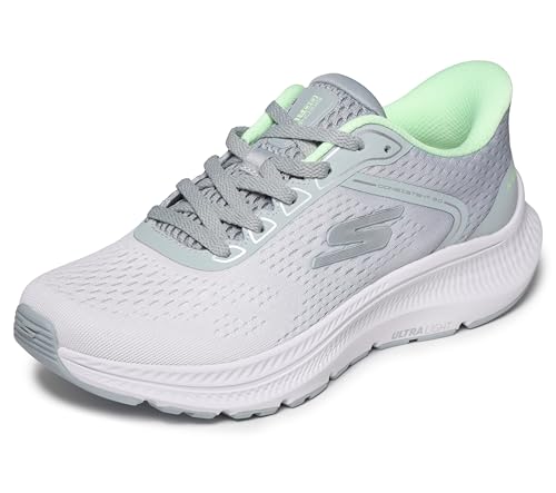 Skechers Donna Go Run Consistent 2.0 Lace Up Slip-in ALLENATRICE, Gray, 39 EU