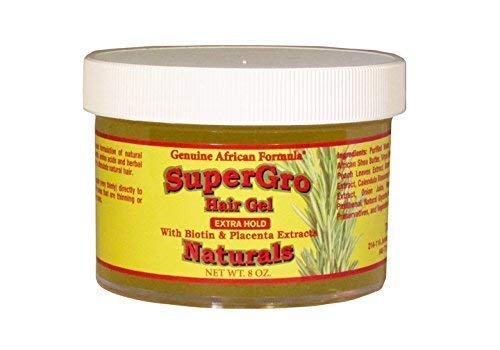 African Formulas, Hair Gel Supergrow Extra Hold, 8 Ounce