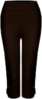 Vista 88 de Pantalones capri para mujer, estilo casual, de verano, elásticos, de cintura alta, pantalones de yoga, ajuste atlético, pantalones deportivos