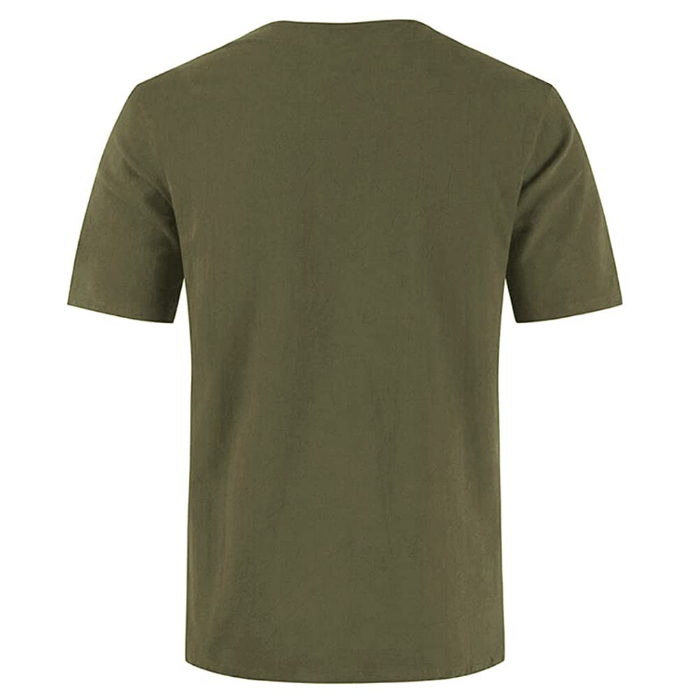 Amazon.co.jp: メンズファッションプラスサイズTシャツコットンリネンT 