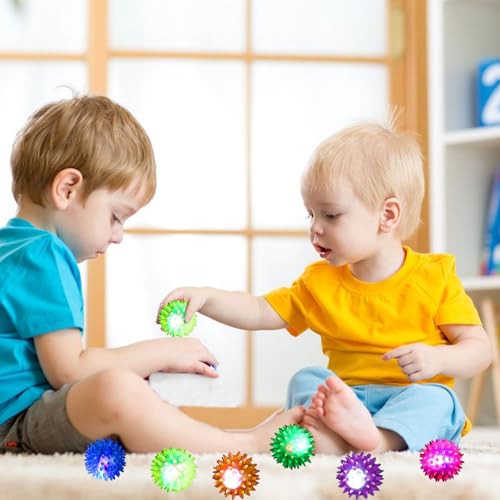 12 Stück Igelball, Leuchtball, Igelbälle Leuchtspielzeug Kinder, Igelball Weich Kinder, Geschenke Kindergeburtstag Mitgebsel, Give Aways Kindergeburtstag, Party Gadgets Kleine Geschenke Jungen Mädchen