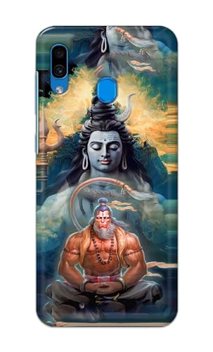 Image of PRINTFIDAA Printed Hard Back Cover Case for Samsung Galaxy A20 | Samsung Galaxy M10s | Samsung Galaxy A30 Back Cover (Lord Shiva and Hanuma) -112