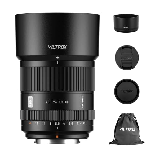 Image of VILTROX AF 75mm F1.8 f /1.8 EVO APS-C Portrait XF Lens for Fuji X-Mount