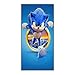 Amacigana® Toallas de playa Sonic the Hedgehog, toalla de viaje compacta, de secado rápido y tacto súper suave, 100% poliéster, perfecto para el hogar, playa y piscina (Sonic, 85 x 180 cm)
