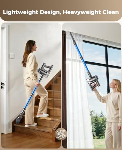 Image of Cordless Vacuum Cleaner, 500W 45KPA Stick Vacuum Cleaners for Home