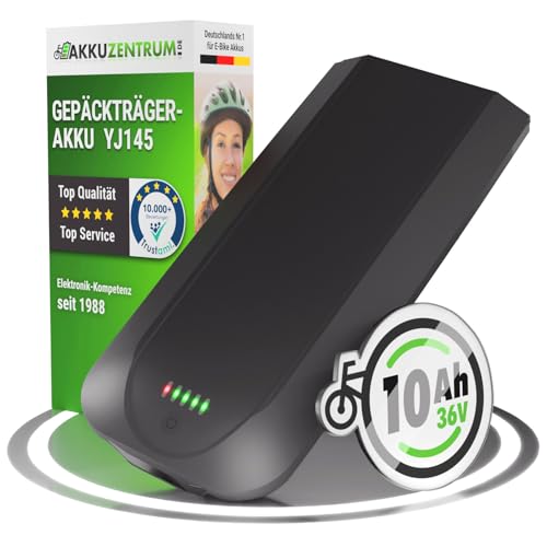 Maratron Gepäckträgerakku YJ145-36V 10,4Ah (374Wh) - Batterie für E-Bikes von Telefunken, Zündapp u.v.m.