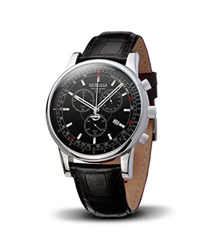Chronographe pour homme montre acier noir Kronsegler House M.D. sangle et coffret DVD saison 8