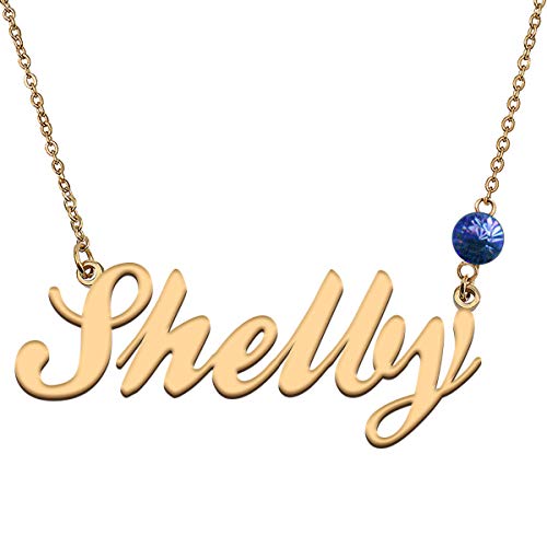 HUAN XUN Custom Choker Birthstone Shelby Name Necklace Best