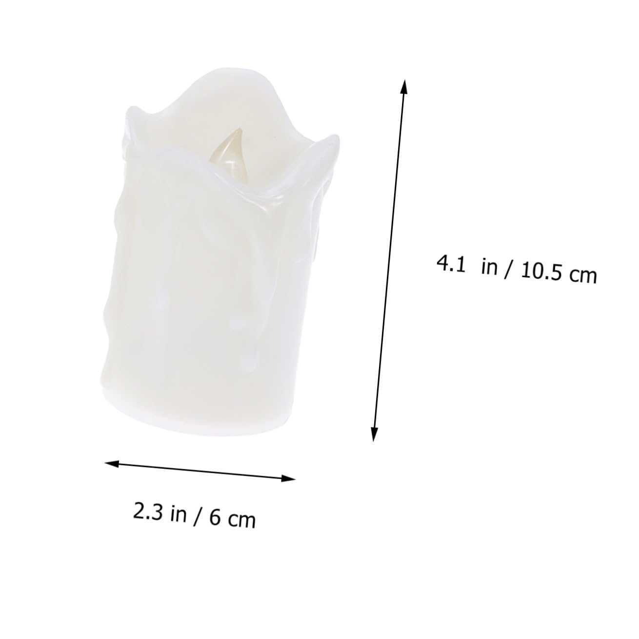 6 Pezzi Candele LED Elettroniche con Telecomando Luci Fiamma Tremolante senza Fiamma Lampade Decorative per Feste e Festival Luce Calda Ambientale senza Batterie