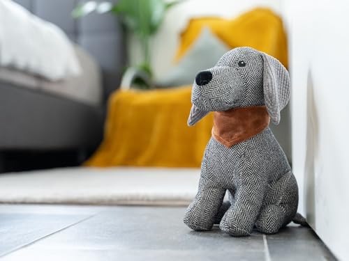 TrendPet Türstopper, Stopper für Fenster und Türen, tierische Türstopper, gefüllt mit 1Kg Sand, dekorativ (Hund Hugo)